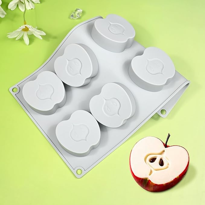 mostsom Appple Shaped Mousse Silicone Molds Chocolate Cake Mould Dessert Baking Form Cake Decorating Tools (G_ Appple)