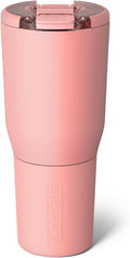 BrüMate Nav 35oz 100% Leak Proof Insulated Travel Tumbler with Magnetic BevLock™ Lid - Double Wall Cup-Holder Friendly Stainless Steel Mug (Guava)