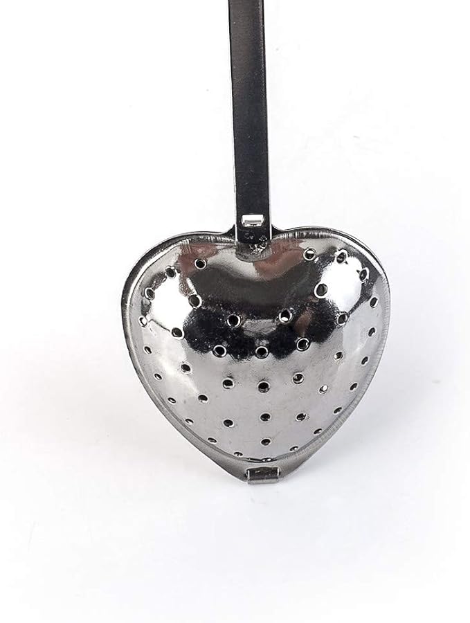 RoseAuroma Set of 20 Pieces Tea Infuser Stainless Steel Long Grip Spoon Loose Tea Leaf Filter Heart Shaped Mesh Tea Strainer,Great Souvenirs Gift for Tea Lovers or Party etc.