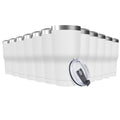 Deitybless 30oz Stainless Steel Travel Mug with Lid, 12 Pack Double Wall Vacuum Insulated Bulk Tumbler, Powder Coated Coffee Cup Suitable for Vehicle Cup Holders (White)