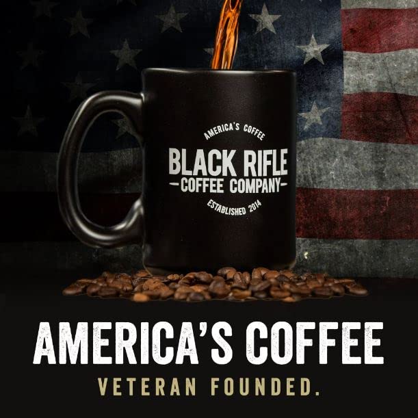 Black Rifle Coffee Company Dark Roast K Cups - Single Serve K Cups Coffee Pods - Kcup Pods Compatible with Keurig 1.0 & 2.0 - Made from Pure Arabica Beans (Freedom Fuel, 12 Count)