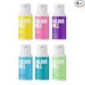 Colour Mill Pool-Party Pack Oil-Based Food Coloring, 20 Milliliters Each of 6 Colors: Candy, Mint, Purple, Sky Blue, Teal and Yellow 4.08 Fl Oz 120 milliliters