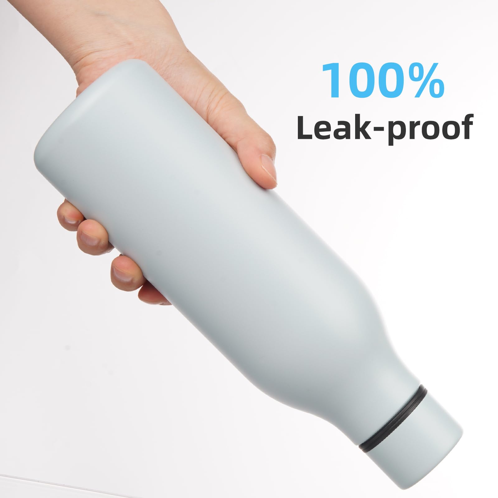 Konokyo 18 oz Insulated Stainless Steel Metal Water Bottle with Strap