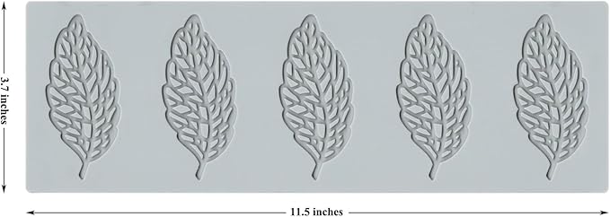 Leaf Molds Silicone Baking Molds Fondant Molds, Lace Silicone Cake Molds, Polymer Clay Molds for Baking, Sugar Craft, Dessert Cake Decoration