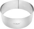 O'Creme Cake Ring Sturdy Stainless Steel Round Mousse Cake Ring Mold for Baking, Dessert Cake Decorating Pastry Rings 7 Inch Diameter x 2-1/2 Inch High