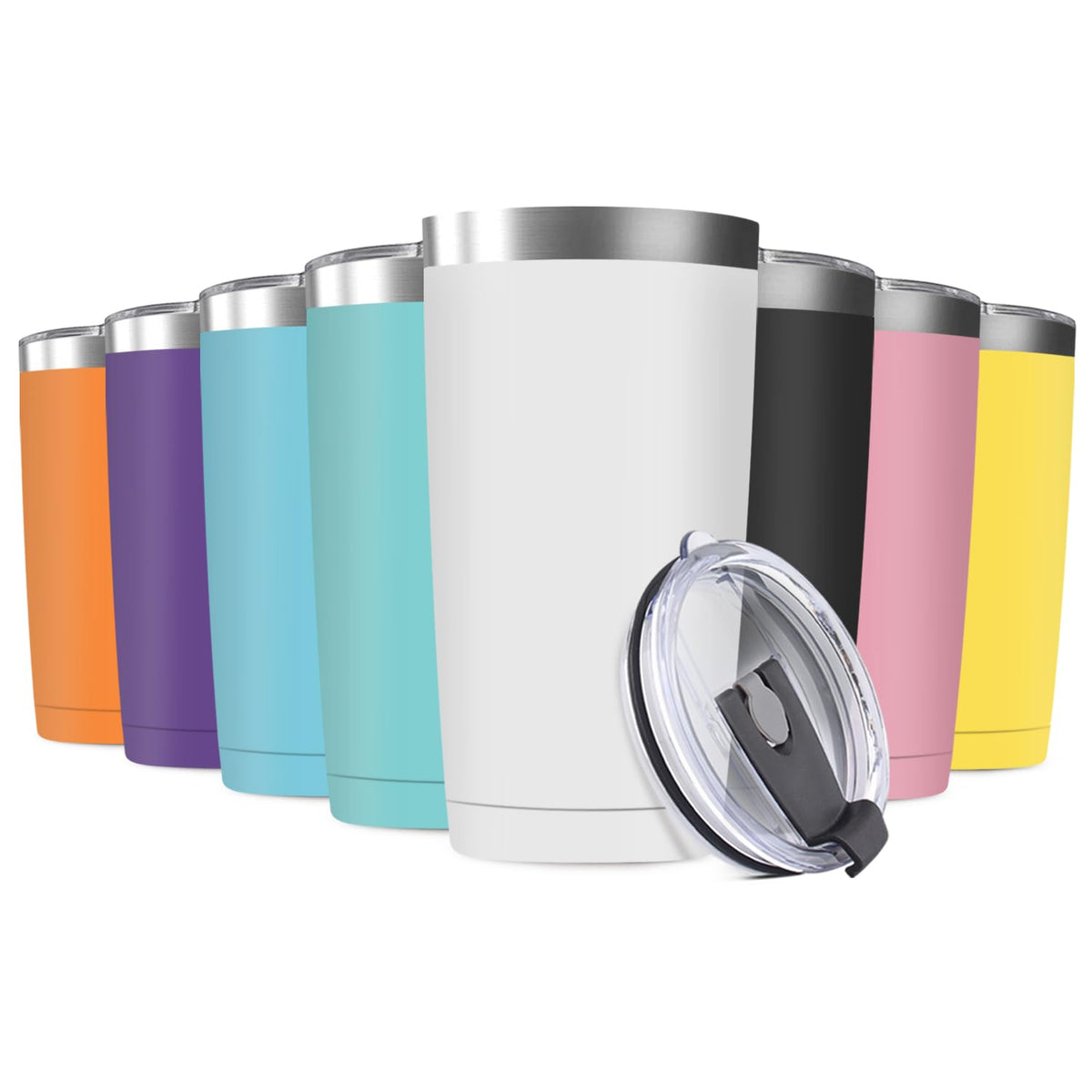 Deitybless 20oz Tumbler Vacuum Insulated Travel Mug with Lids, Stainless Steel Double Wall Thermal Coffe Cup for Home, Office, Outdoor Suitable for Vehicle Cup Holders
