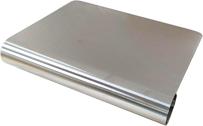 5.9" x 4.5" Dough Knife Stainless Steel Scraper, Graduated Dough Cutter, Integrated Handle, Baking Knives, Multi Functional Scraper, Kitchenware