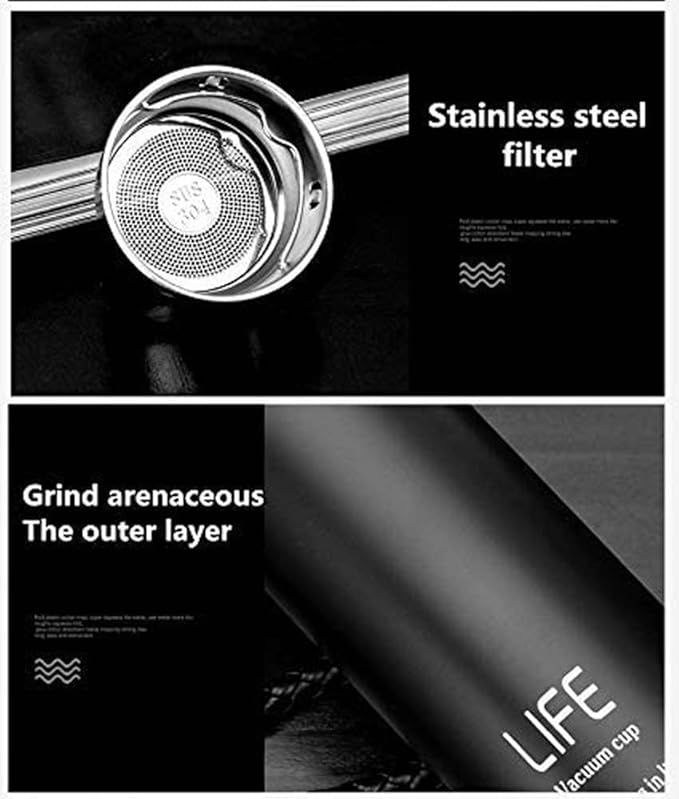 17 oz Car Logo Black Frosted Travel Mugs & Tumblers Vacuum Insulated Stainless Steel Thermal Bottle Fashion Business Thermal Cup for Hot or Cold Drink Coffee Or Tea (fit alfa)