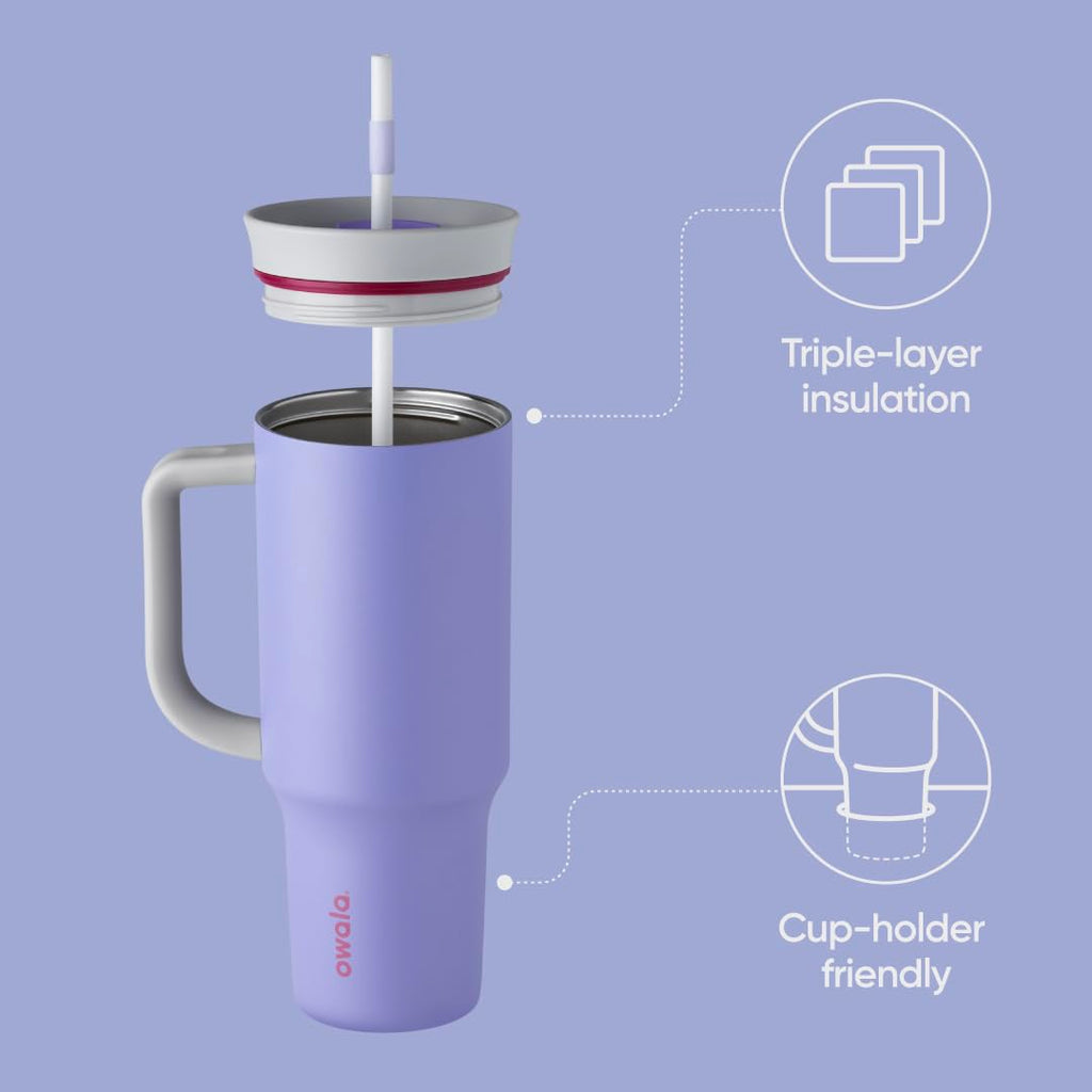 Owala Tumbler Stainless Steel Water Bottle 40 oz Whimsical Daydream
