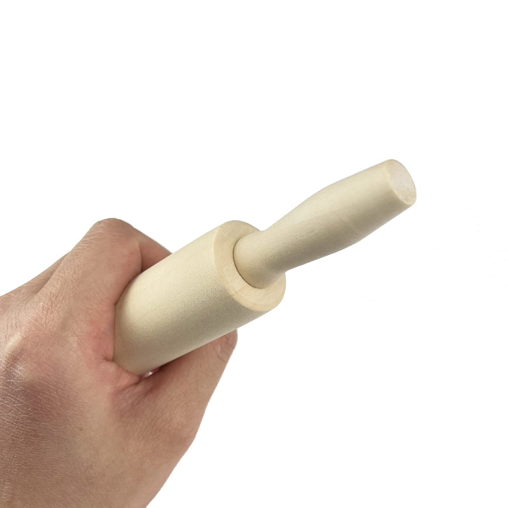 Miokun 20 Pack Wood Small Rolling Pin for Kids, 7.9 Inch Kids Rolling Pin for Home Kitchen