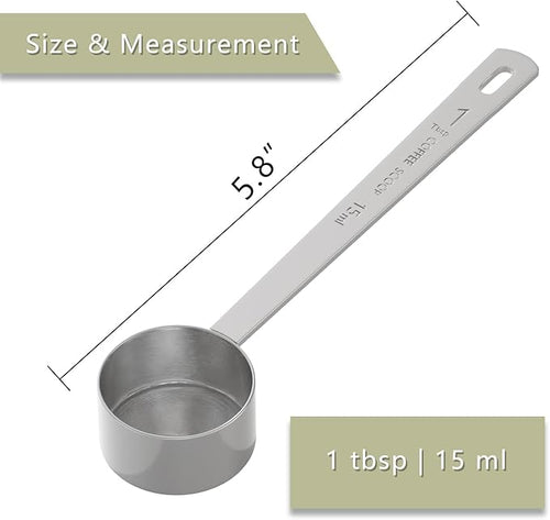 1PCS Long Handle Coffee Scoop, 1Tbsp(15ml) Measuring Spoon