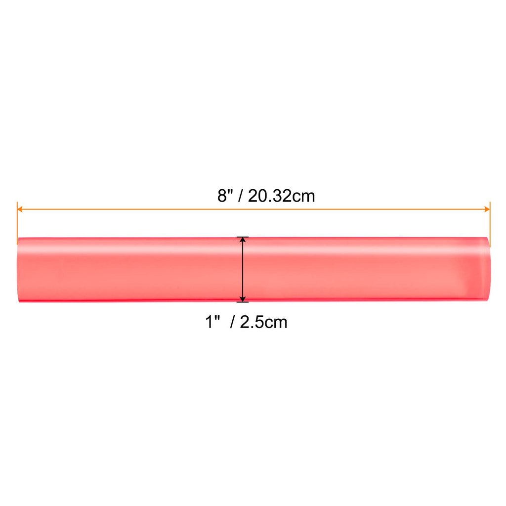 HARFINGTON Acrylic Clay Roller 8 Inch x 1 Inch Solid Non-Stick Plastic Round Tube Roller Polymer Clay Rod Fondant Rolling Pin for Shaping, Sculpting, Modeling DIY Crafts, Pink