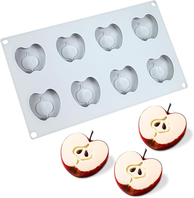 mostsom Appple Shaped Mousse Silicone Molds Chocolate Cake Mould Dessert Baking Form Cake Decorating Tools (G_ Appple)