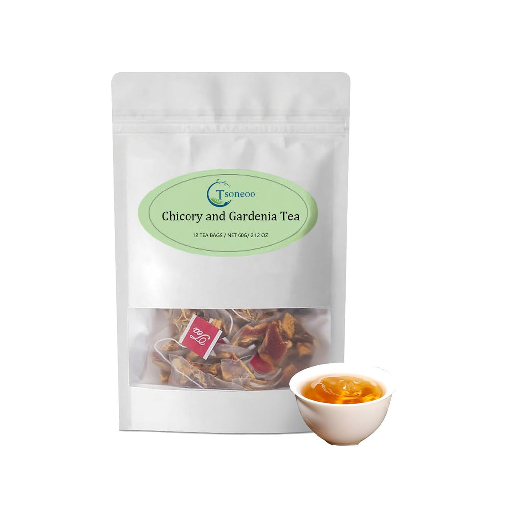 Chicory and Gardenia Herbal Tea Bags (12 Count) – Caffeine Free, Sugar Free Botanical Tea with Honeysuckle, Licorice & Tangerine Peel – Vegan, Naturally Soothing Daily Herbal Blend (1pc)