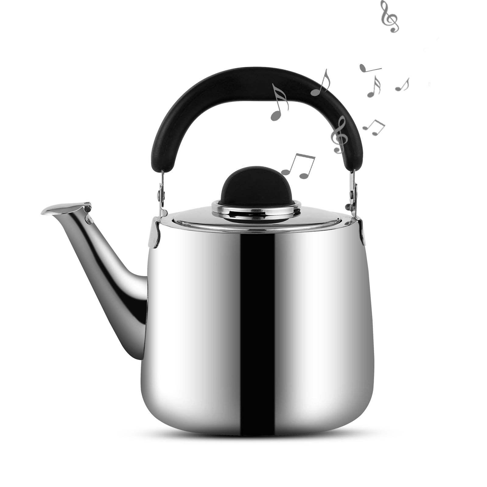 MAXCOOK 2.1 QT Stainless Steel Whistling Tea kettle for Stove Top