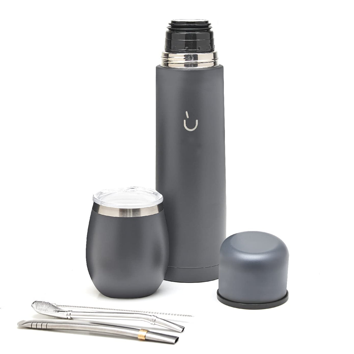 BALIBETOV 25 fl oz Yerba Mate Set, Stainless Steel Mate Gourd, Thermal Flask & Bombilla Straw, Complete Mate Kit, Double Wall Insulated, BPA Free, Dishwasher Safe