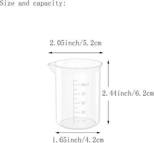 12 Pcs 17 Oz Transparent Experiment Measuring Cup