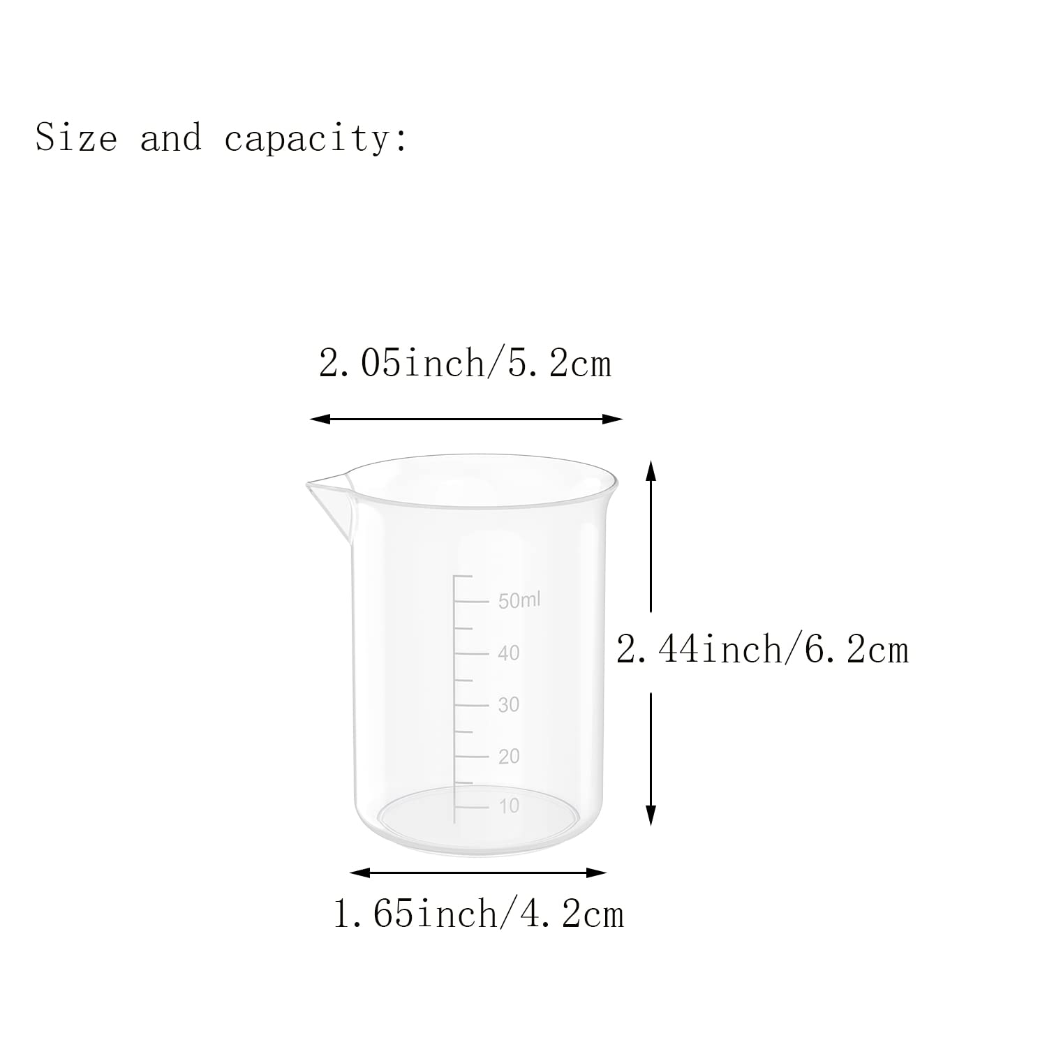 12 Pcs 17 Oz Transparent Experiment Measuring Cup