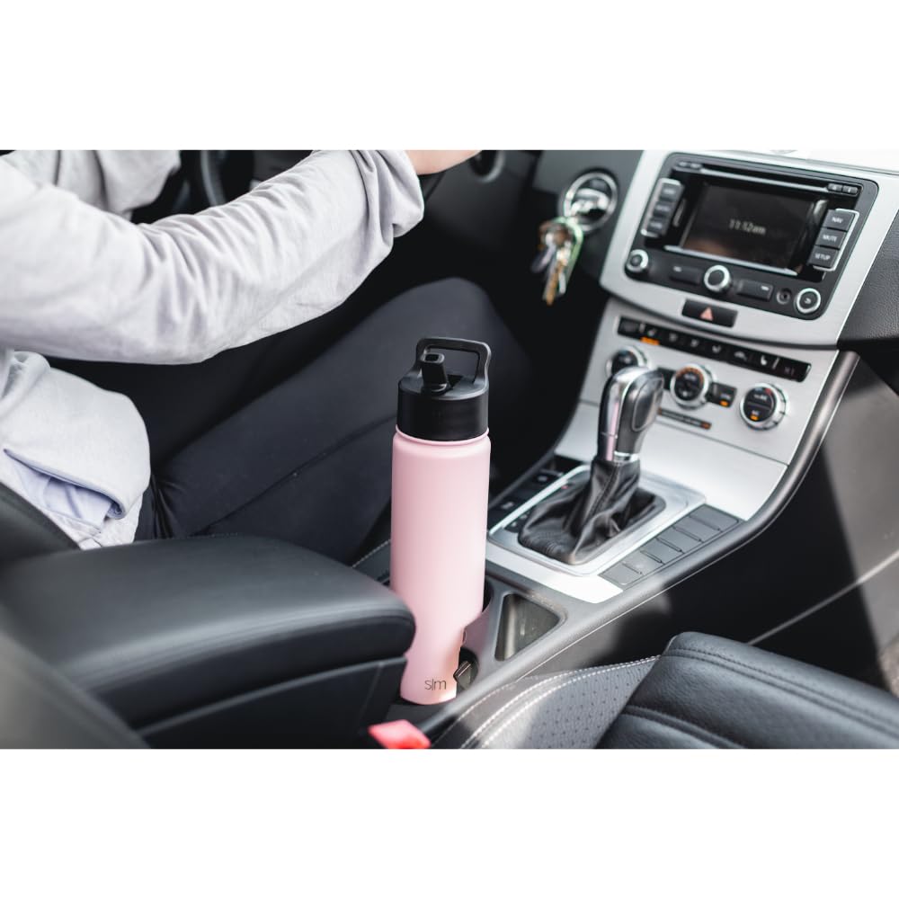 Simple Modern Insulated Water Bottle with Straw | 22oz | Beige