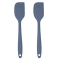 Silicone Spatula Set – 2-Piece Set of Rubber Spatulas for Non-Stick Cookware – Kitchen Tools and Accessories with Comfortable Handles, Heat-Resistant Utensils for Cooking and Baking – Blue