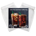 2 Pack Cold Brew Coffee Bag,120 Micro Food Grade Nylon Ultra Fine Mesh, 8.6x5 inch Reusable Cold Brew Coffee Filter with Seamless Bottom, Coffee Maker