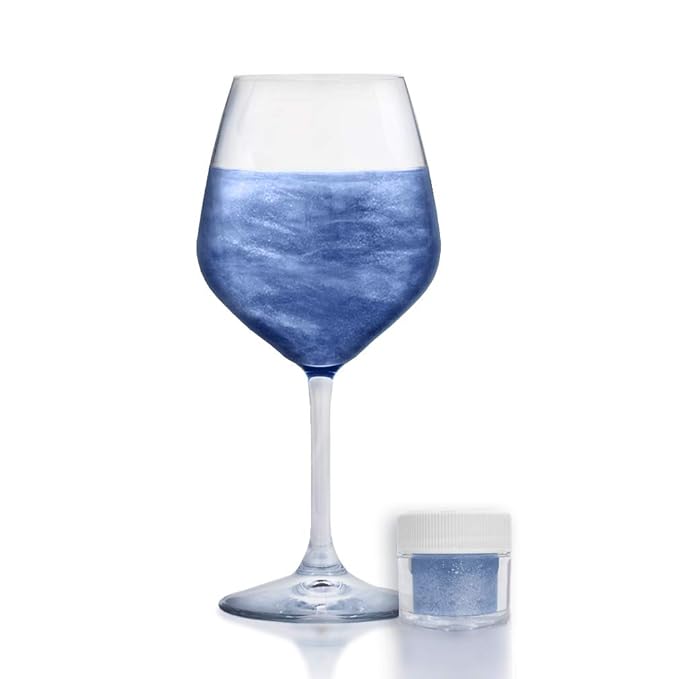 Sky Blue BREW GLITTER Edible Glitter For Drinks, Cocktails, Beer, Garnish Glitter & Beverages | KOSHER & HALAL Certified | 100% Edible & Food Grade | Vegan, Gluten, Nut Free (45g Shaker, Sky Blue)