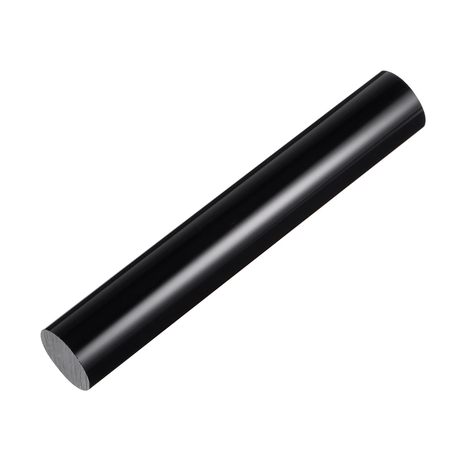 HARFINGTON Acrylic Clay Roller 6 Inch x 1 Inch Solid Non-Stick Plastic Round Tube Roller Polymer Clay Rod Fondant Rolling Pin for Shaping, Sculpting, Modeling DIY Crafts, Black