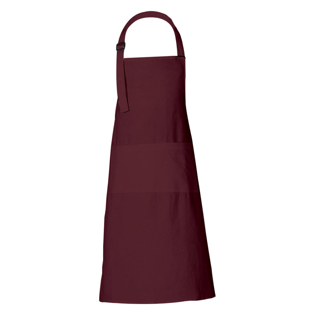 RAJRANG Chef Apron for Women Men with Pockets Cotton Kitchen Cooking Full Length Aprons Tawny Port, 35x27 Inches