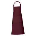 RAJRANG Chef Apron for Women Men with Pockets Cotton Kitchen Cooking Full Length Aprons Tawny Port, 35x27 Inches