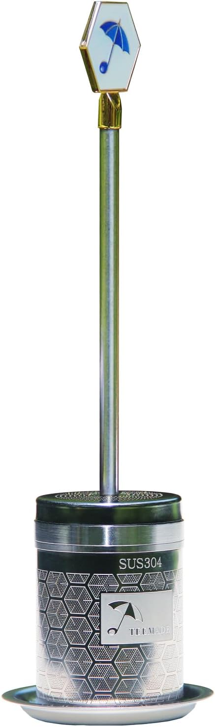 Tea Filter-Upgraded Extremely Extra Fine Mesh Filter 304 Stainless Steel Premium Reusable Loose Leaf Tea Strainer Infuser with Drip Tray (Small)