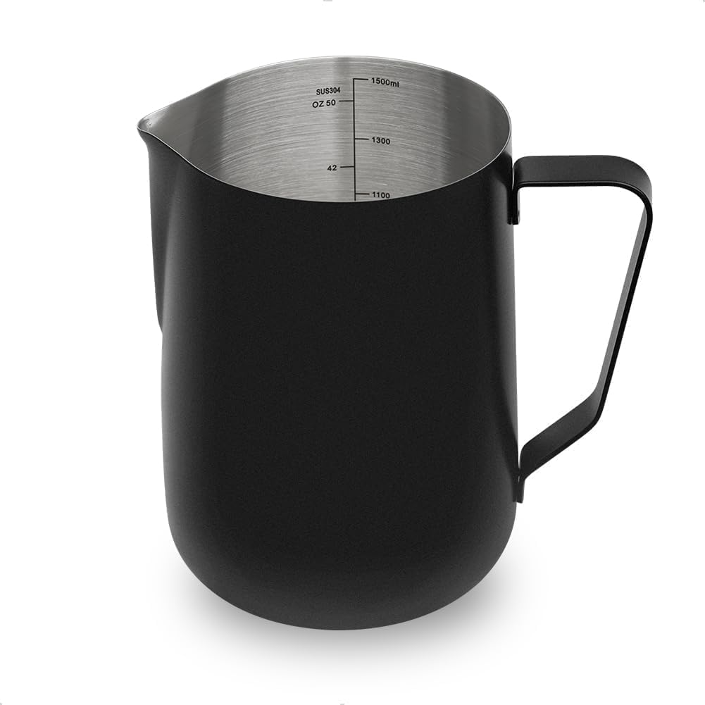 watchget 12oz Milk Frothing Pitcher Stainless Steel Espresso Steaming Jug
