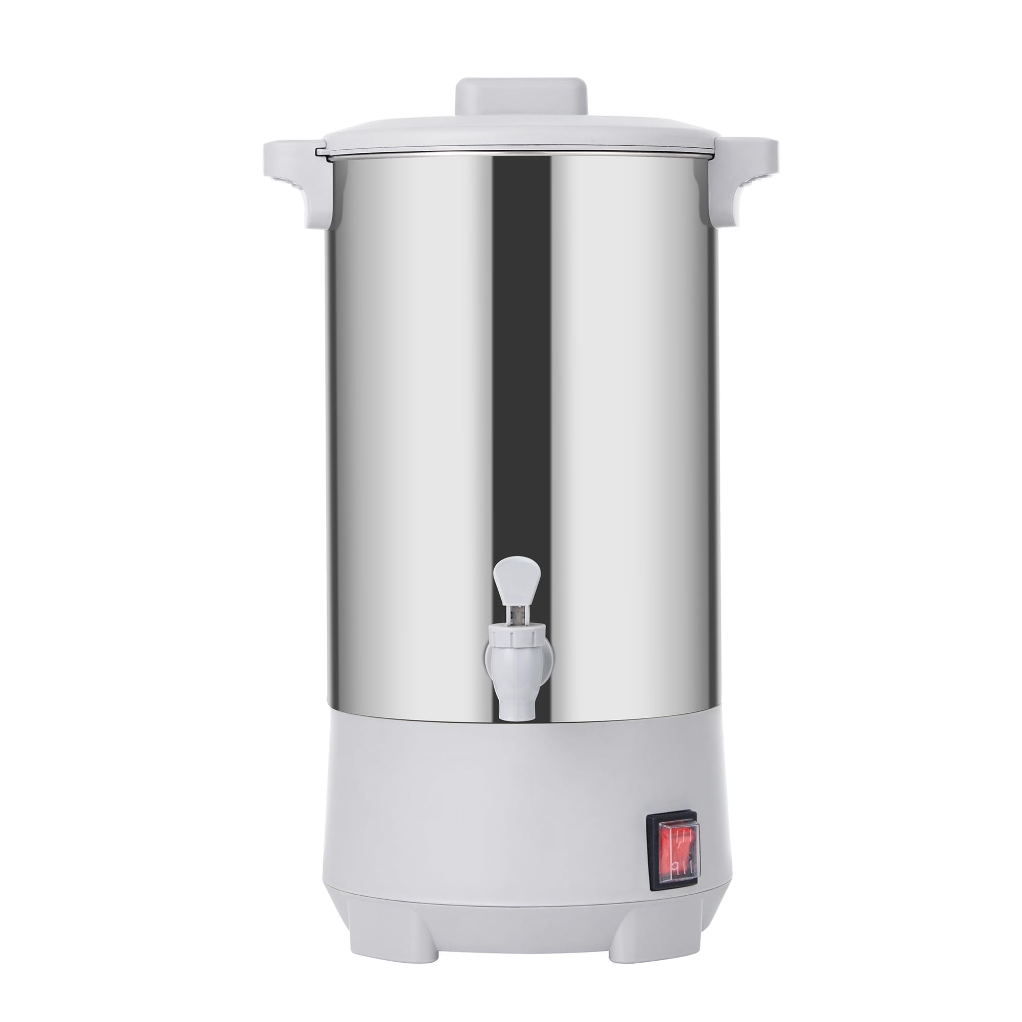 SYBO Commercial Grade Stainless Steel Percolate Coffee Maker Hot Water Urn for Catering, 30-Cup, 4.5L, Grey