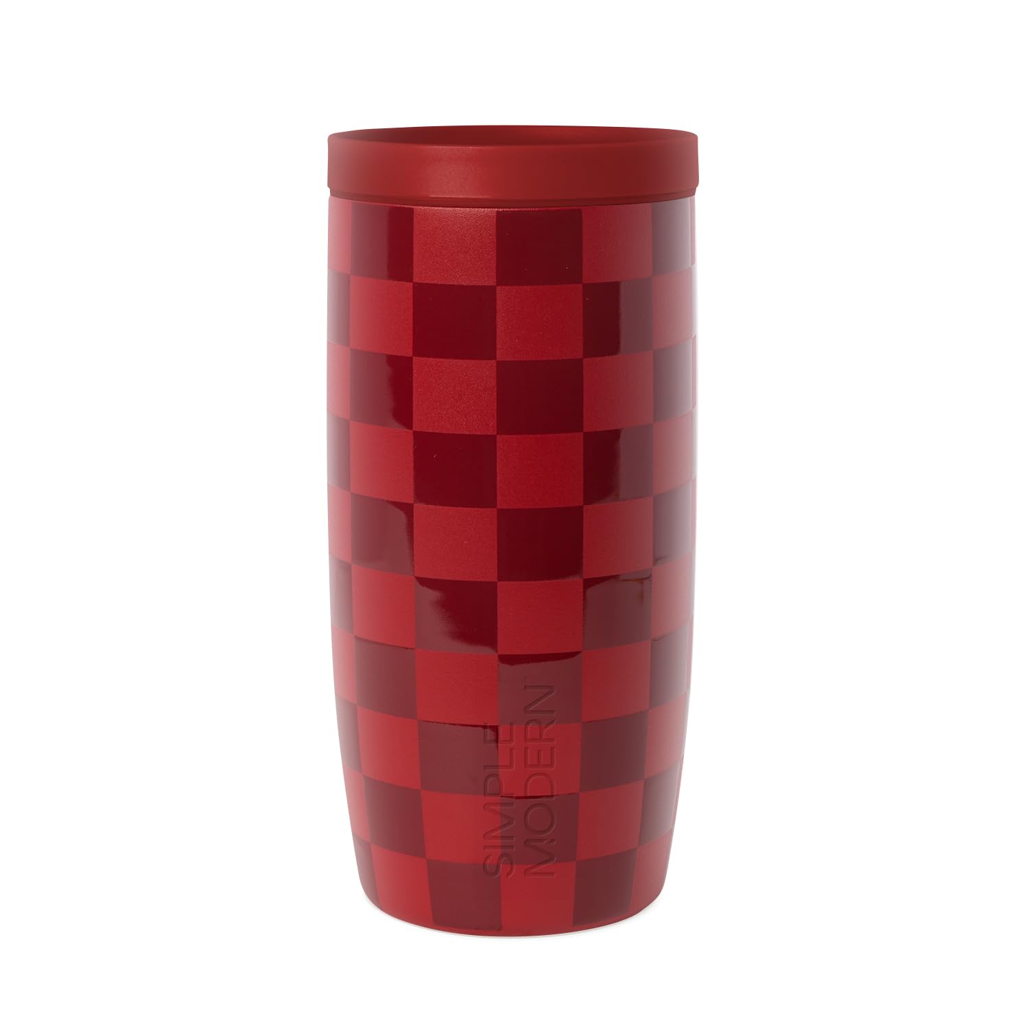 Simple Modern Insulated Travel Coffee Mug 360° Lid | 16oz | Checkered