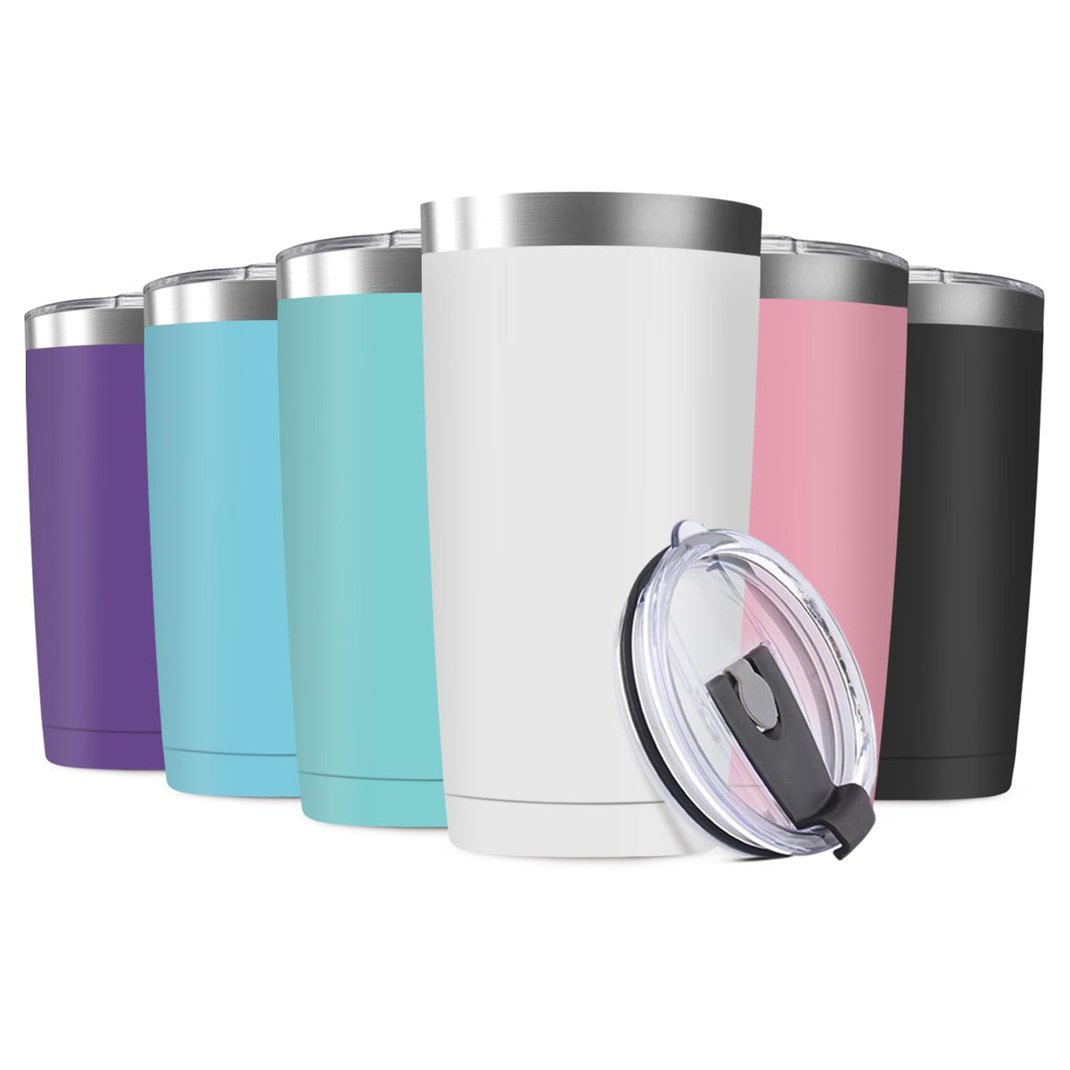 Deitybless 20oz Tumbler Vacuum Insulated Travel Mug with Lids, Stainless Steel Double Wall Thermal Coffe Cup for Home, Office, Outdoor Suitable for Vehicle Cup Holders