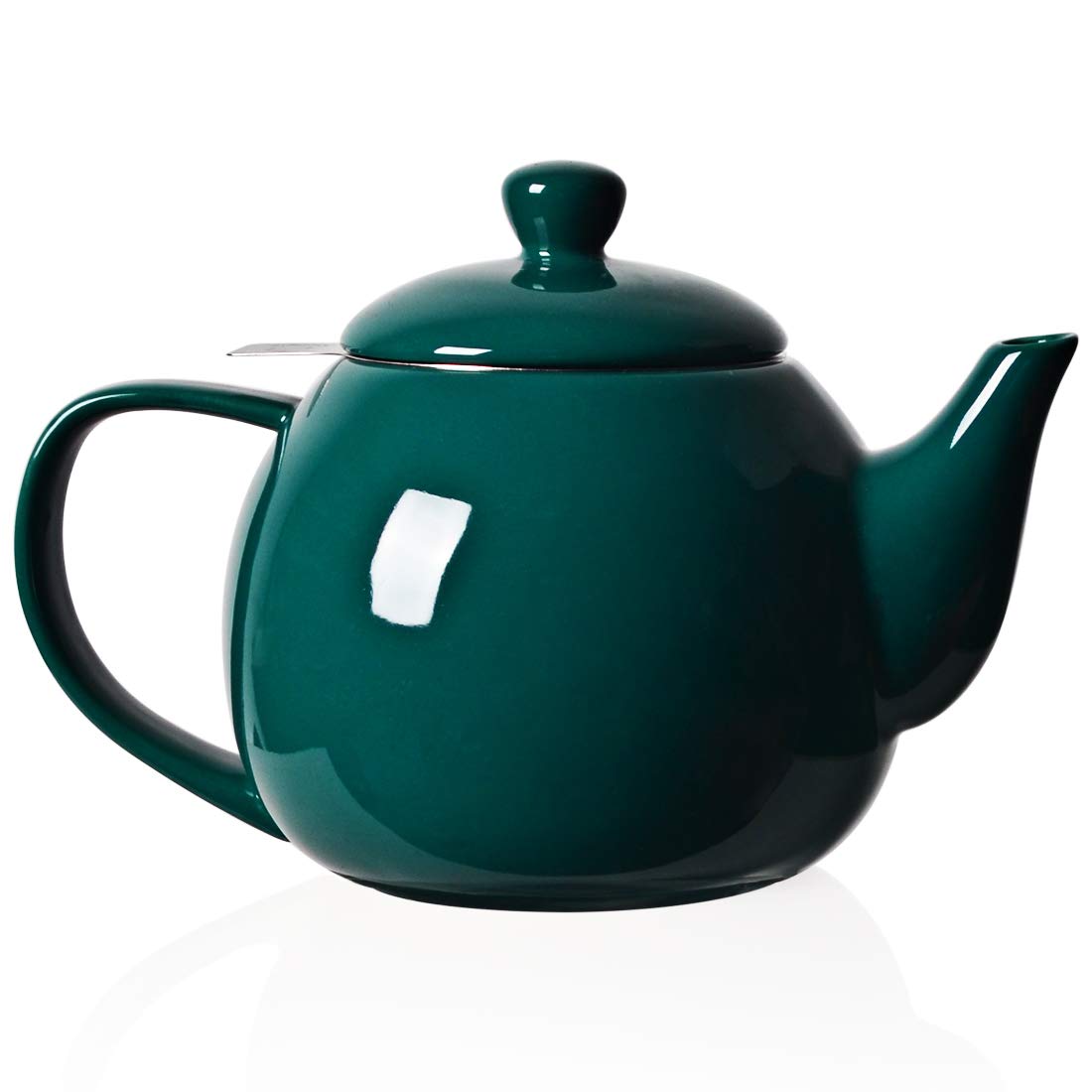 Sweejar Ceramic Tea Pots,30OZ Porcelain Teapot with Infuser(Jade)