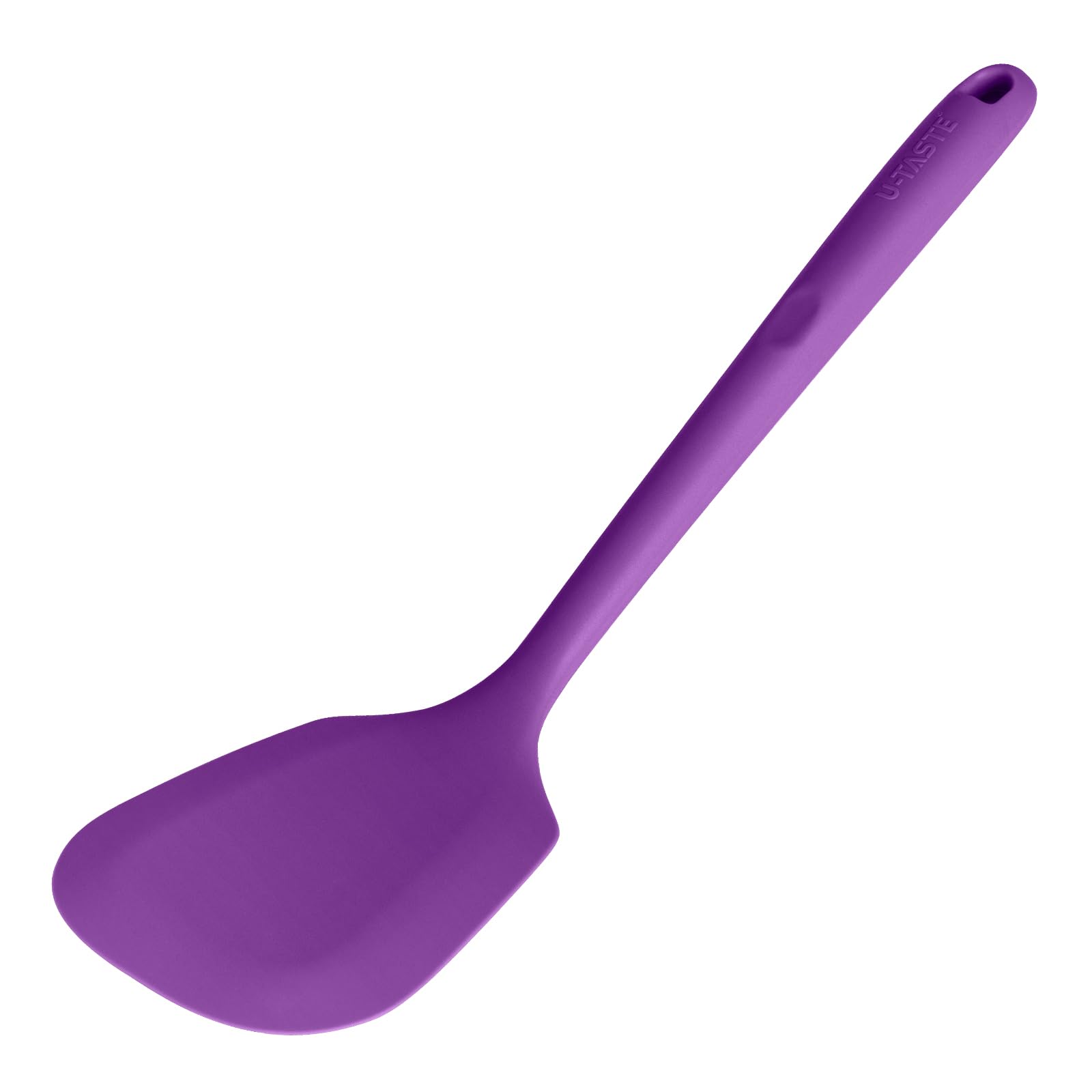 U-Taste Silicone Turner Cooking Spatula, 13.6" Long/3.7" Wide, Purple