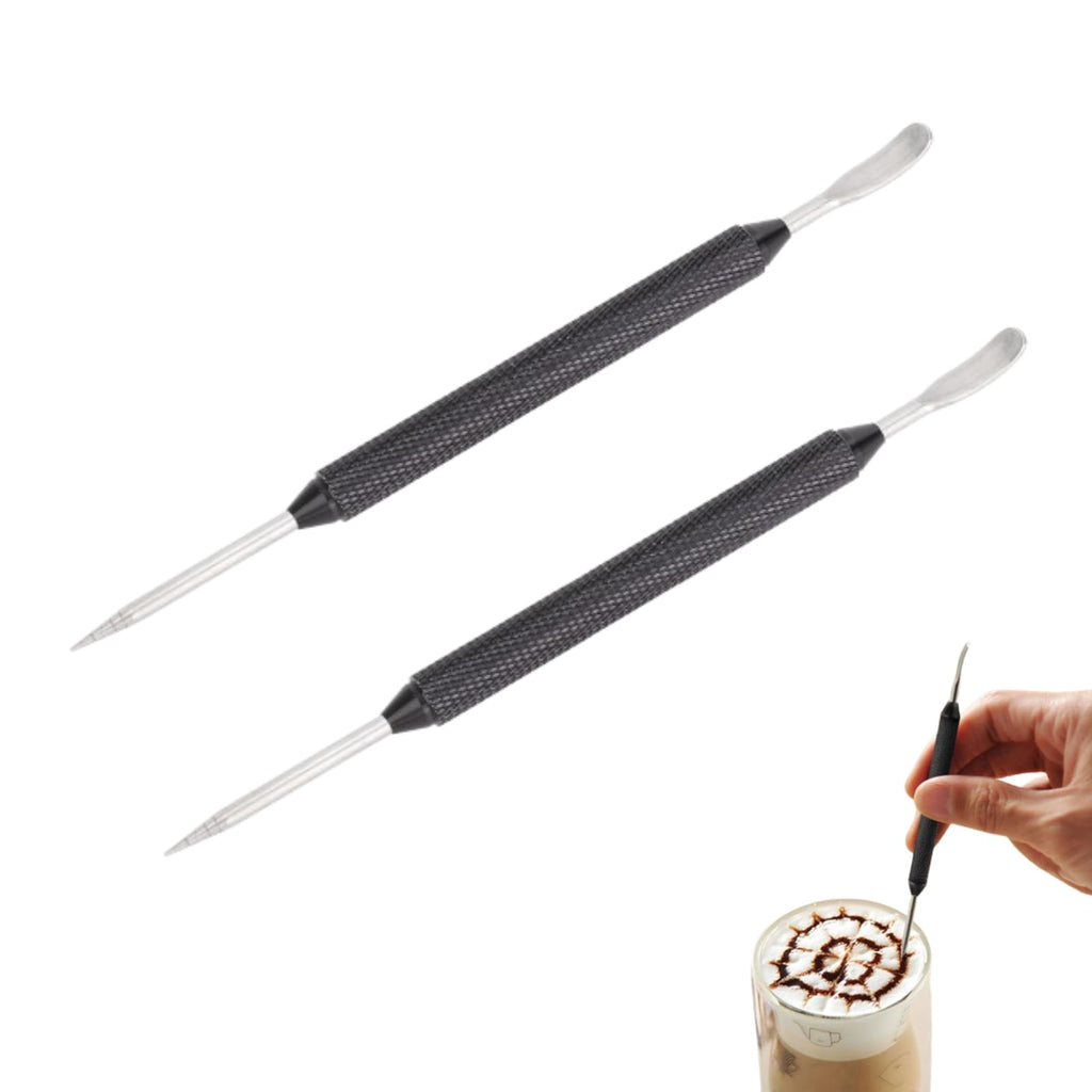Latte Art Pen, 2PCS Coffee Art Pen Coffee Fancy Stitch Barista Tool