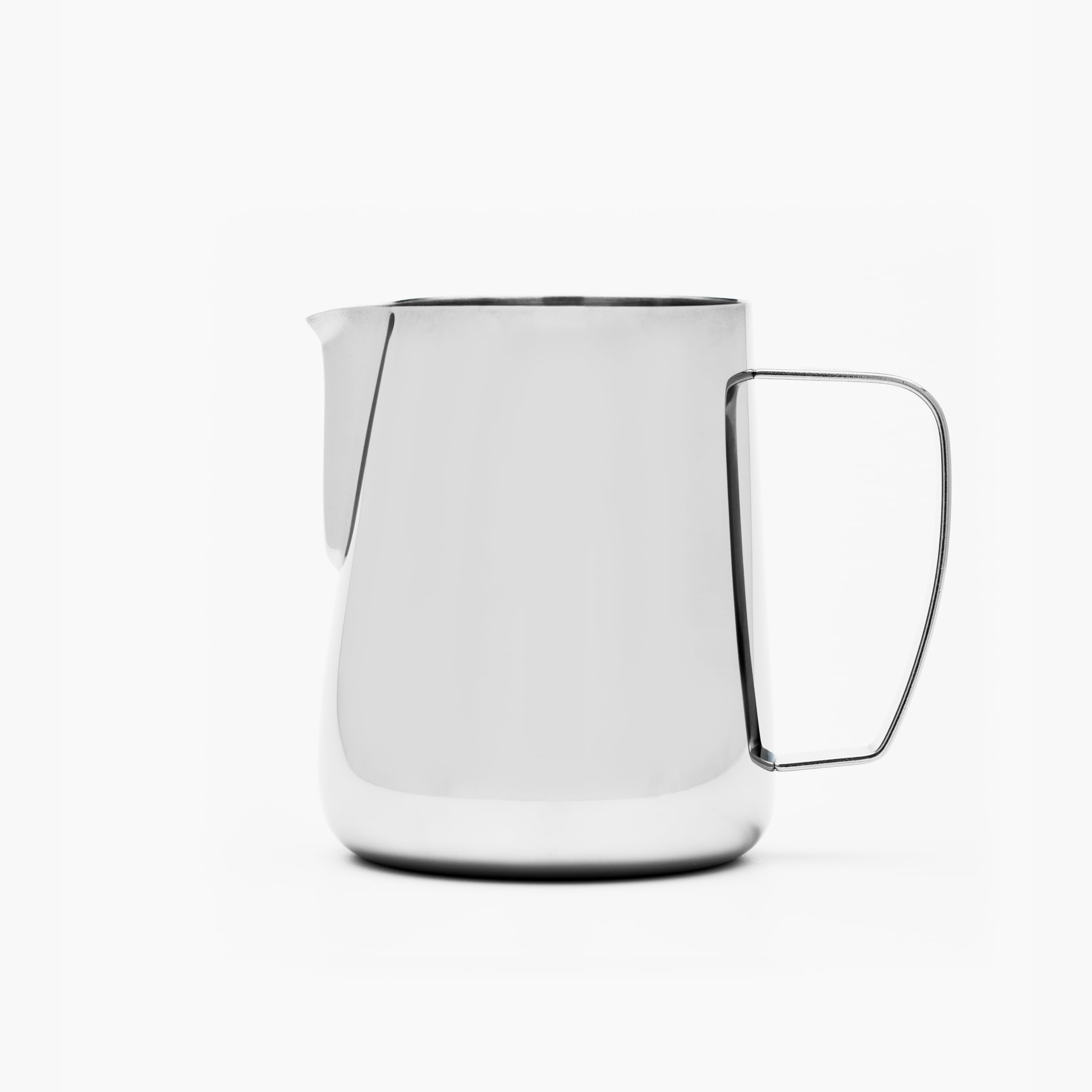 Barista Hustle Milk Pitcher – 600ml Polished Stainless Steel, Precision Spout & Handle Alignment, Internal Measurement Markings, Premium 304 Stainless Steel Milk Steaming Pitcher for Latte Art