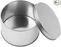 Metal Empty Boxes, Tin Boxes with Lid,Small Silver Tin Boxes,Stackable Organizer Containers,8PCS Storage Tin for Home Outdoor Active Storage Containers