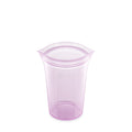 Zip Top Reusable Food Storage Bags | Medium Cup [Lavender] | Silicone Meal Prep Container | Microwave, Dishwasher and Freezer Safe | Made in the USA
