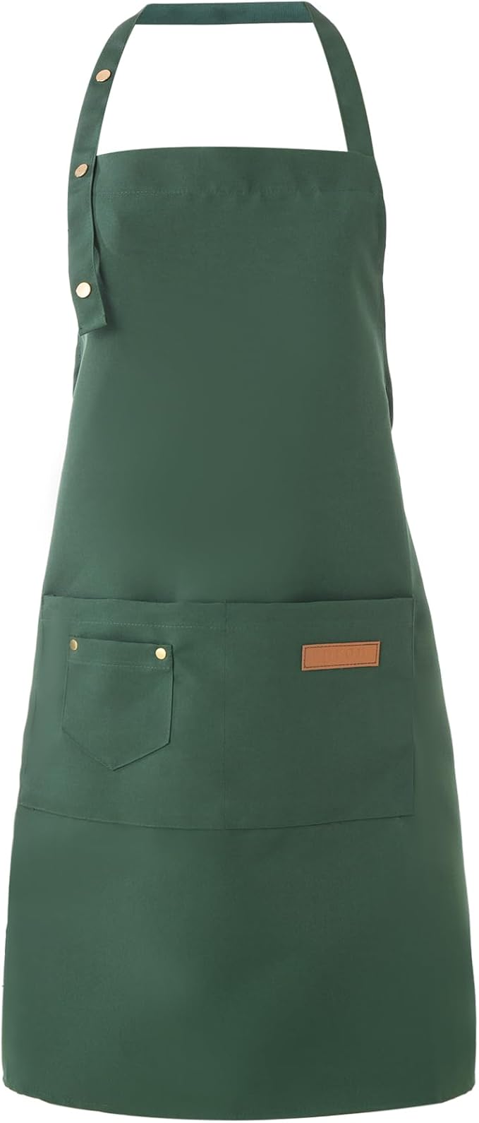 Tosewever Art Aprons for Women Painting Pottery Baking, Mens Buckle Straps Kitchen Apron with Pockets for Chef Cooking