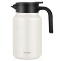 WYHVAND Insulated Coffee Carafe, 51 oz, Keeps Hot for 12H, Cream
