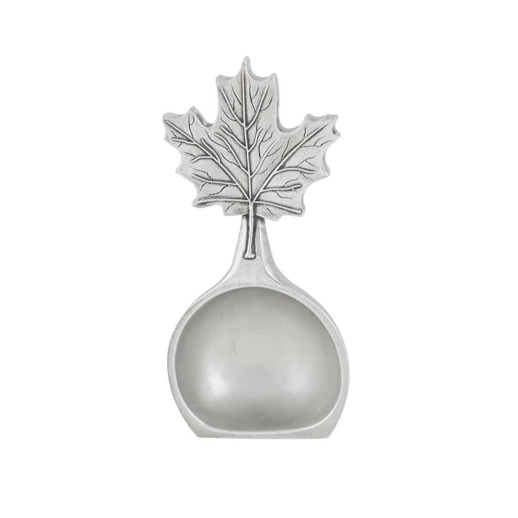 Danforth Maple Leaf Coffee Scoop | Pewter Handcrafted in USA
