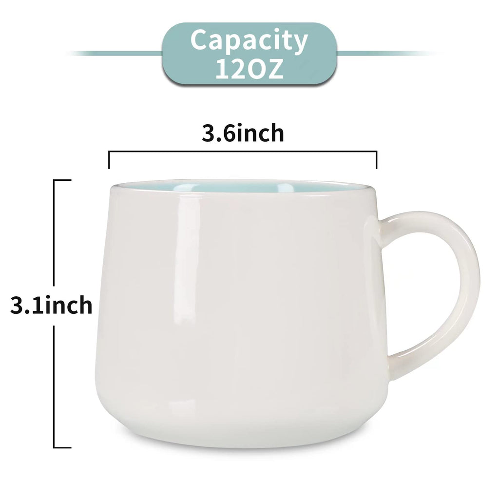 Szoyeay Narwhal Ceramic Cup Hidden 3D Animal Inside Mug,12 oz Cute Cartoon Handmade Figurine Mugs,Christmas Birthday Surprise for Friends Family or Kids (12 oz, Blue Narwhal)