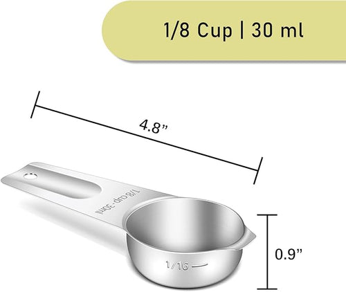 1PCS 1/8CUP (30ML, 1OZ) Measuring Cup, 18/8(304) Stainless Steel