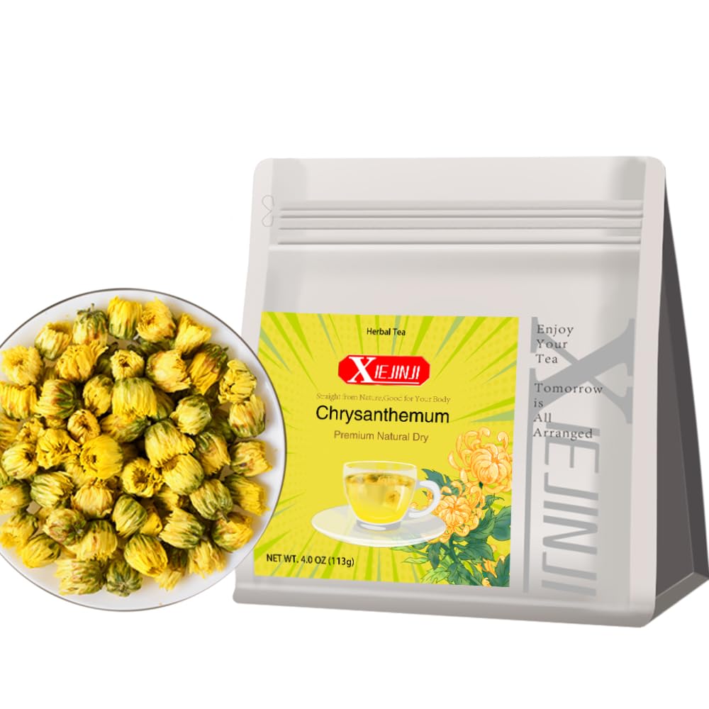 XIEJINJI Jasmine Tea, Premium Jasmine Green Teabags, Fragrant Floral Scent, 3.2g x 40 Count, Low Caffeine, Enjoy Hot or Iced, Eco-Conscious Tea Bags