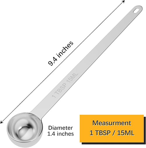 1PCS 1TBSP(15ml) Extra Long Handle Measuring Spoon, 18/8 Stainless Steel