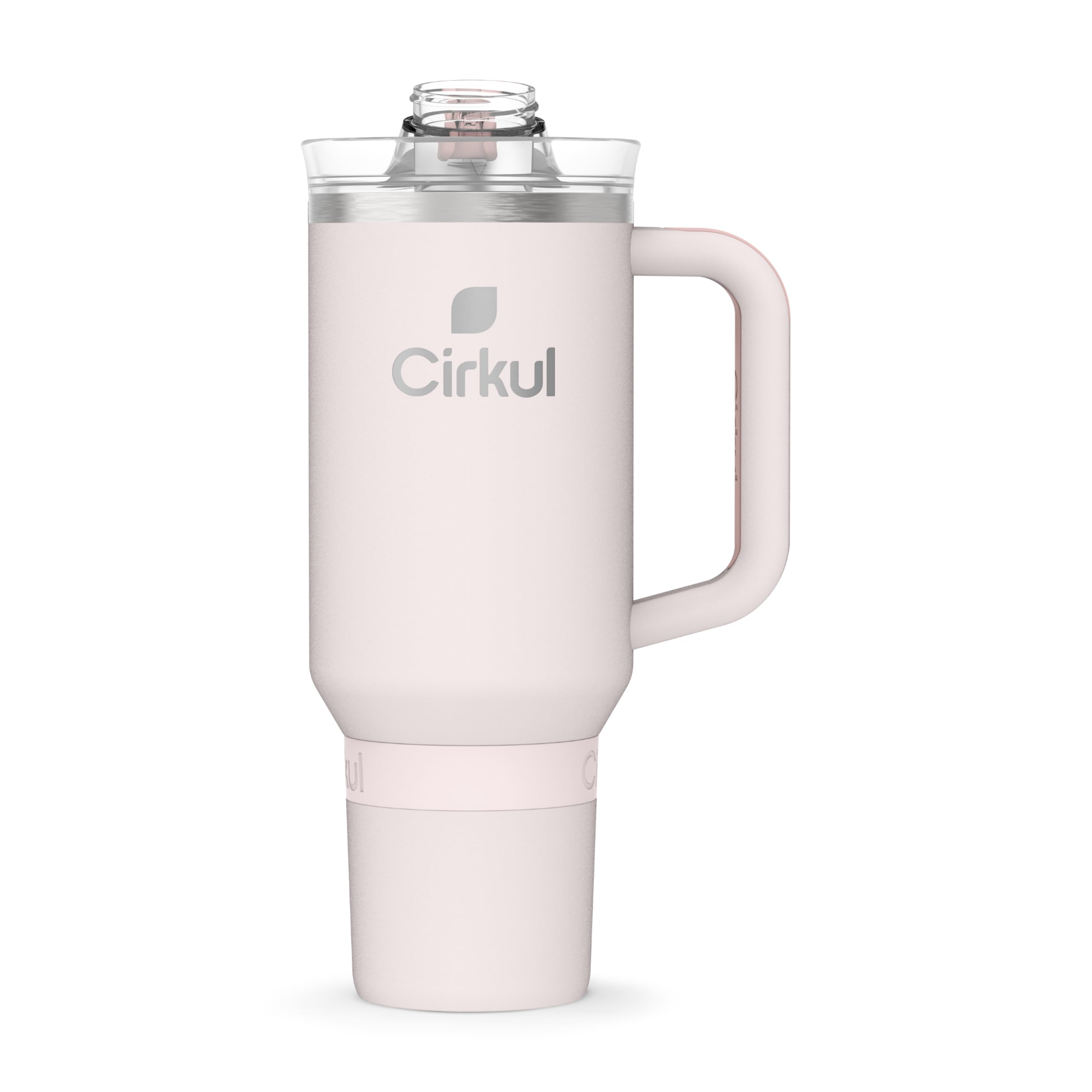 Cirkul 40oz. Cherry Blossom Stainless Steel Tumbler with Handle, All-Day StrawSip™, Double-Wall Insulated