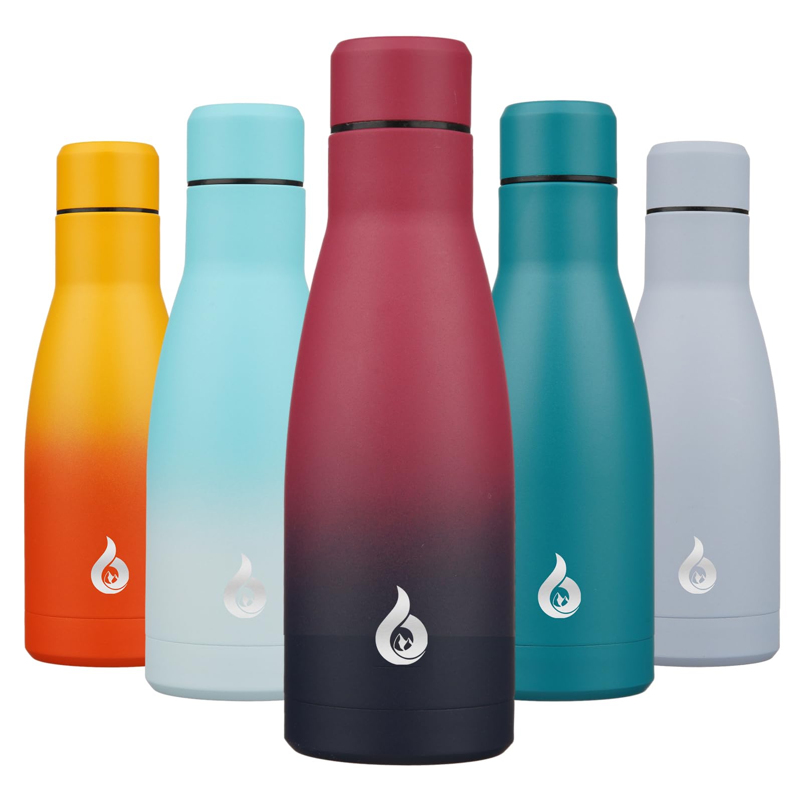 BJPKPK 12 oz Small Water Bottle, Reusable Insulated Stainless Steel Flask