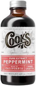 Cook's Pure Peppermint Extract,For Ice Creams, Candies, Icings, Cookies and Beverages,16 oz